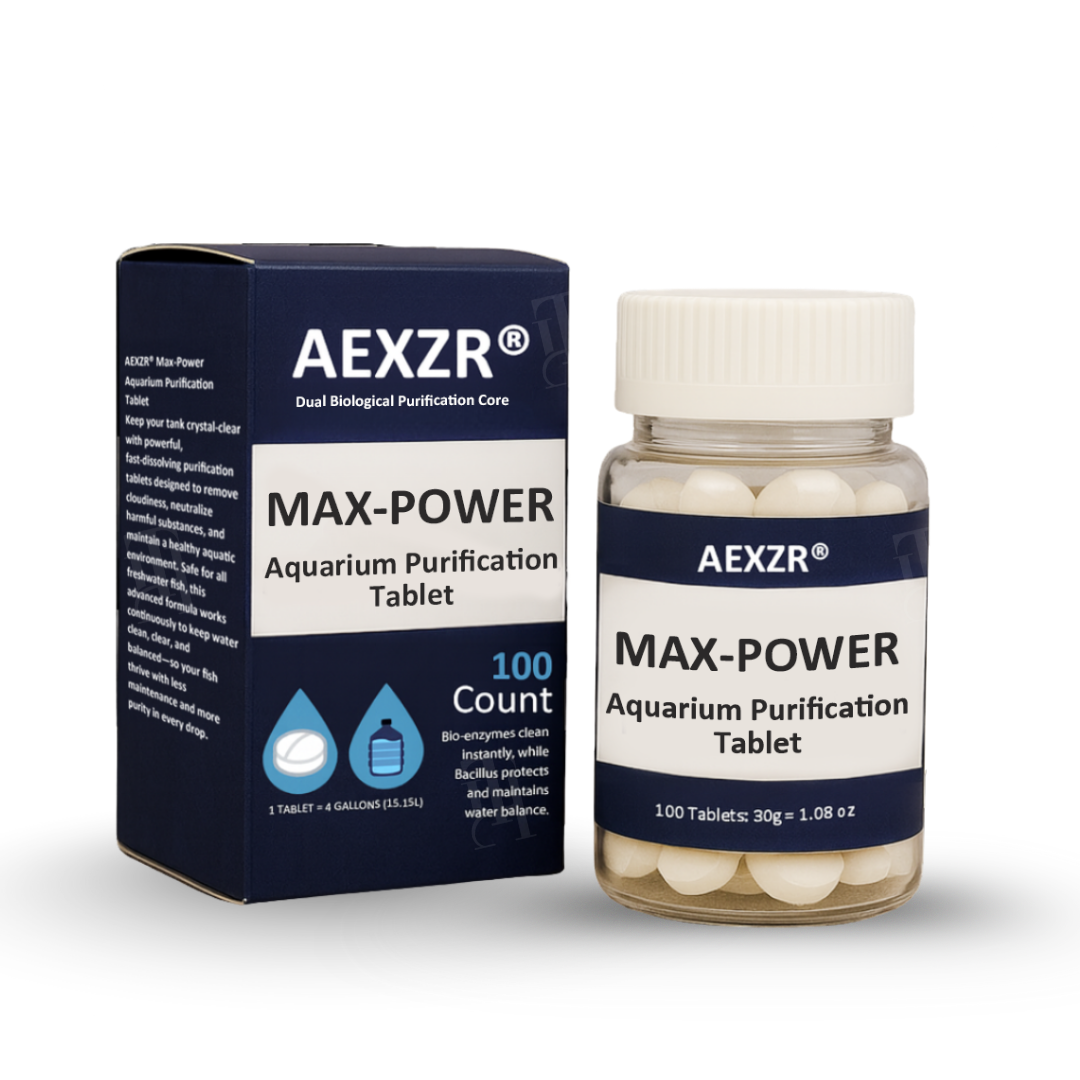 🌟 Official Store | AEXZR® Max-Power Aquarium Purification Tablet