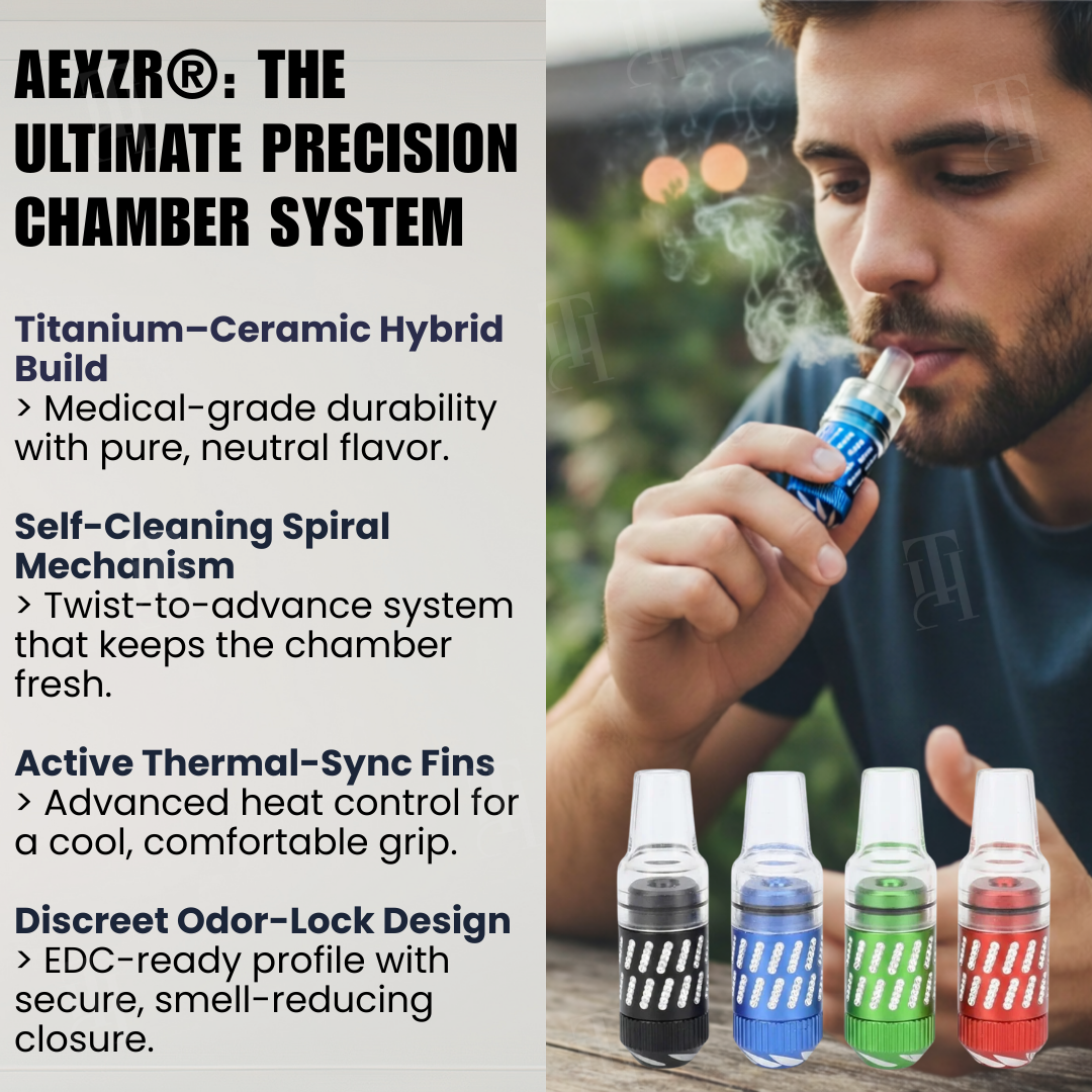 AEXZR® NanoTwist Pro  | Titanium & Zirconia Chamber | Cool Touch & Pure Flavor