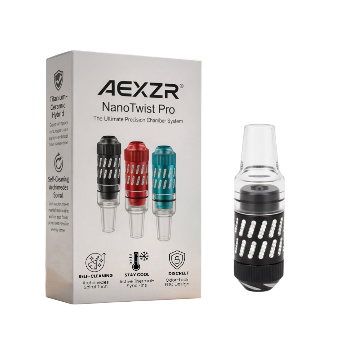 AEXZR® NanoTwist Pro  | Titanium & Zirconia Chamber | Cool Touch & Pure Flavor