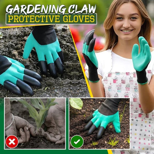 Gardening claw protective gloves for digging and planting