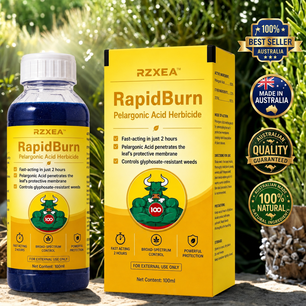🔥New Upgrade🔥RZXEA™ RapidBurn Pelargonic Acid Herbicide