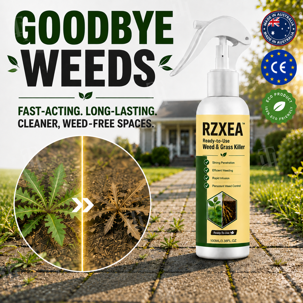 🏆 Official Store | RZXEA™ Ready-to-Use Weed & Grass Killer