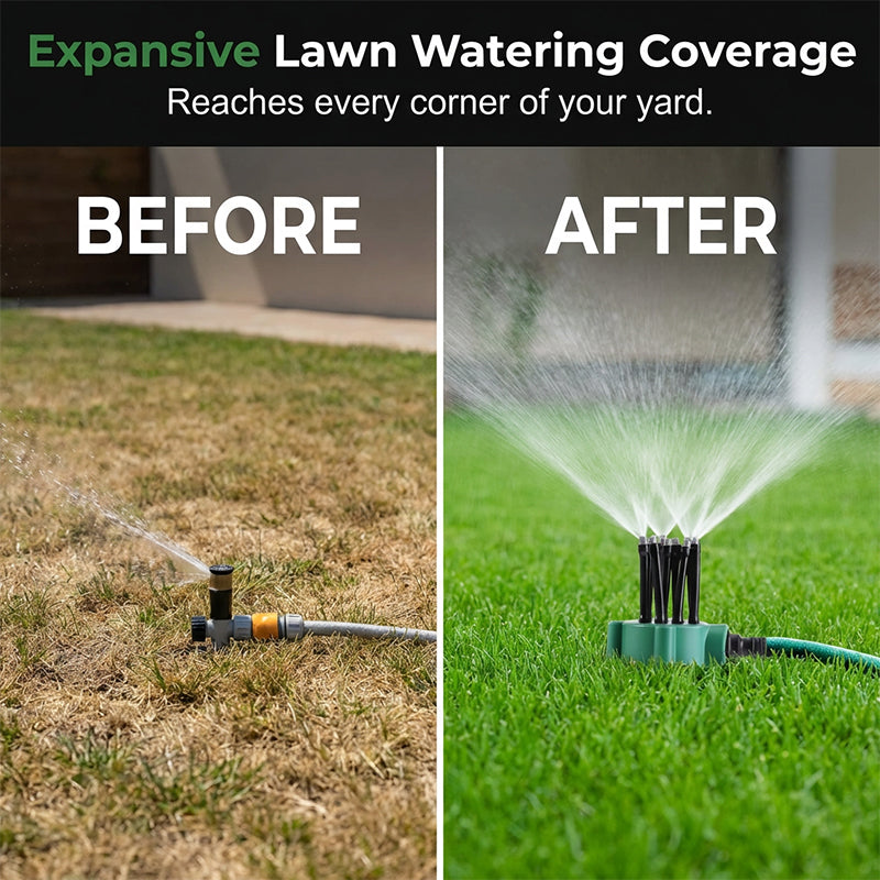 RZXEA™ Precision Irrigation Sprinkler – 360° multi‑directional, custom spray patterns. Gentle on delicate plants. Save water, grow better. 🌱✅