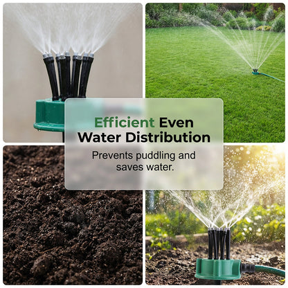 RZXEA™ Precision Irrigation Sprinkler – 360° multi‑directional, custom spray patterns. Gentle on delicate plants. Save water, grow better. 🌱✅