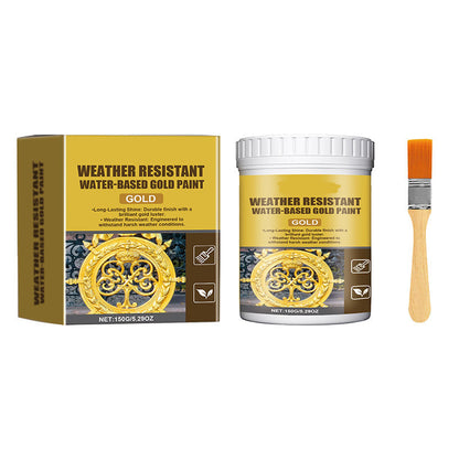RZXEA™ Weather Resistant Water-Based Gold Paint