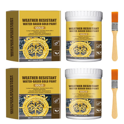 RZXEA™ Weather Resistant Water-Based Gold Paint