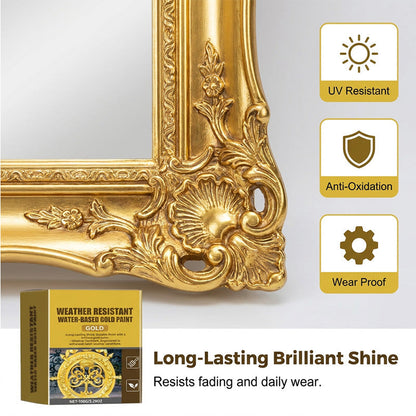 RZXEA™ Weather Resistant Water-Based Gold Paint